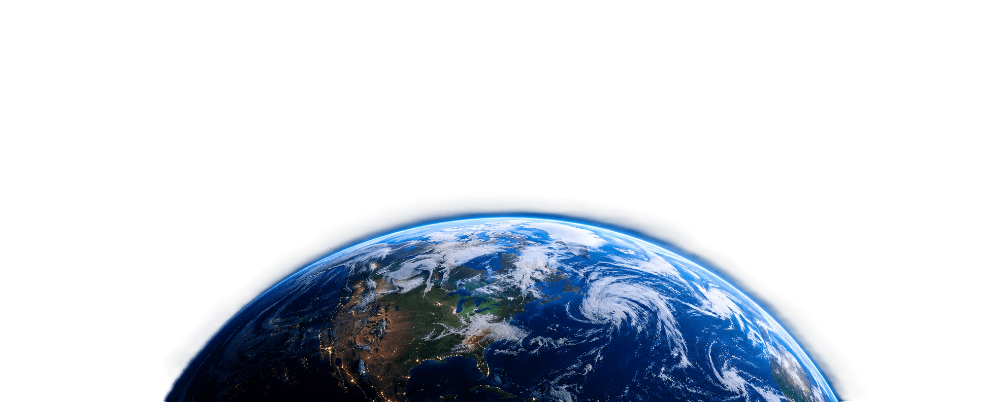 Earth’s blue horizon seen from space